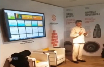 Andhra CM with WEF TechPioneers