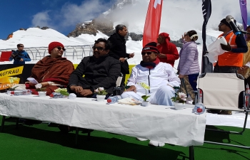  Celebration of the 3rd International Day of Yoga in Jungfraujoch, Switzerland on 25th June 2017