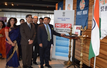 Launch of 'Momentum in India: Swiss SMEs Programme' (MISSP) website by Ambassador Sibi George in Berne on 2 February 2018. 