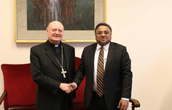 Meeting with Cardinal Ravasi in Vatican, March 28, 2018