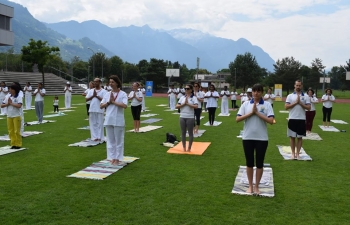 4th   International Day of Yoga Celebration in Vaduz on June 17, 2018