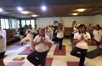 4th   International Day of Yoga Celebration in –Flaach, Winterthur on June 21, 2018
