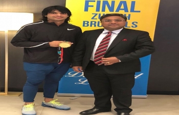 Ambassador met winner of the historic gold medal in Men’s Javelin Throw at Asian Games 2018