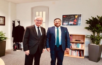 Ambassador meeting Director of the Directorate of Consular Affairs of the Federal Department of Foreign Affairs of Switzerland on November 16, 2018 at Berne