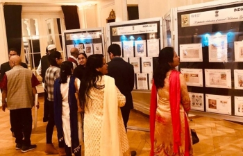 Philately exhibition on Mahatma Gandhi in Bern on February 28th 2019