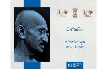 Celebrating Mahatma Gandhi in Bern on October 2, 2019