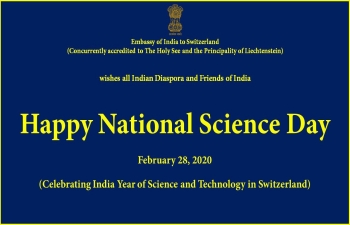 CELEBRATION OF ‘NATIONAL SCIENCE DAY’ IN SWITZERLAND