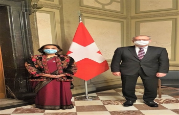 Ambassador Monika Kapil Mohta called on H.E. Guy Parmelin, President of the Swiss Confederation on 15 January, 2021, in Berne.
