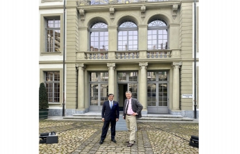 Ambassador's meeting with Mr. Alec von Graffenried, Mayor of Bern on 17 March, 2022