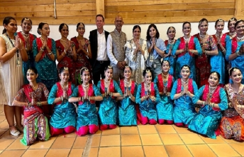 Ambassador Kumar attended the International folklore festival of Fribourg in Vuadens on 14 August 2024