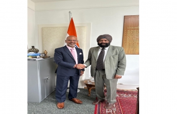 Ambassador Mridul Kumar met Senior VP, Hitachi Energy, Switzerland on 20 August 2024